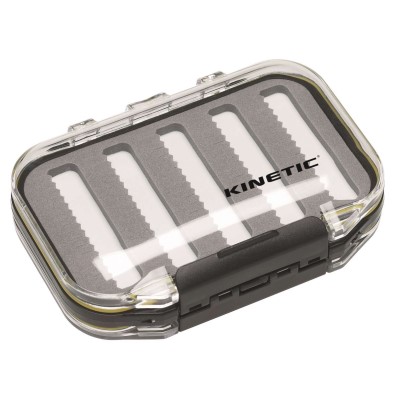 Kinetic Waterproof Fly Box - wasserdichte Fliegenbox Clear - Small