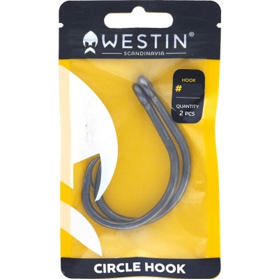 Westin Circle Hook - Haken Chrome - #10/0 - 2 Stk.