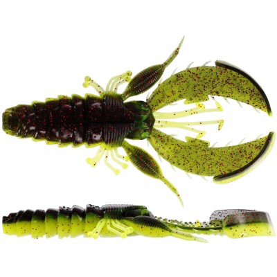 Westin CreCraw - Creaturebait Black/Chartreuse - 8,5cm - 7g - 5Stück