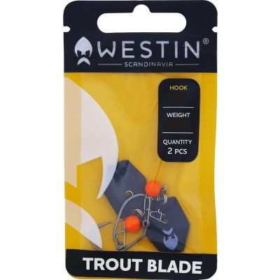 Westin Trout Blade - Chatterbait UV Orange - Gr.S - #6 - 0,3g