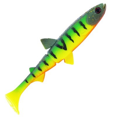 Westin HypooTezz Shadtail - Gummifisch Tiger Perch - 6,5cm - 2g - 4 Stück