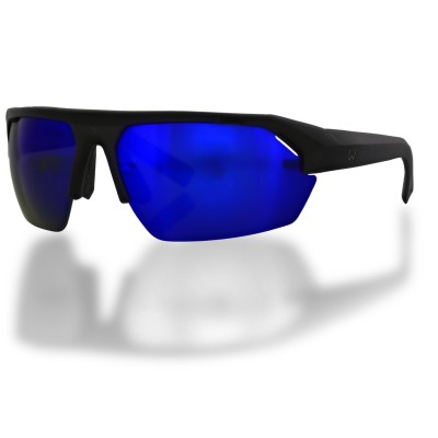 Westin W6 Sport 25 - Polarisationsbrille Matte Black - LB Smoke LM Blue AR Blue