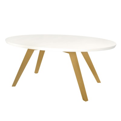 Couchtisch oval 0313-C creme