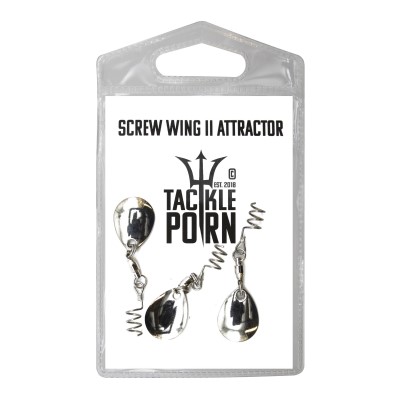 Tackle Porn Screw Wing II Attractor Spinnerblatt silver - 3Stück