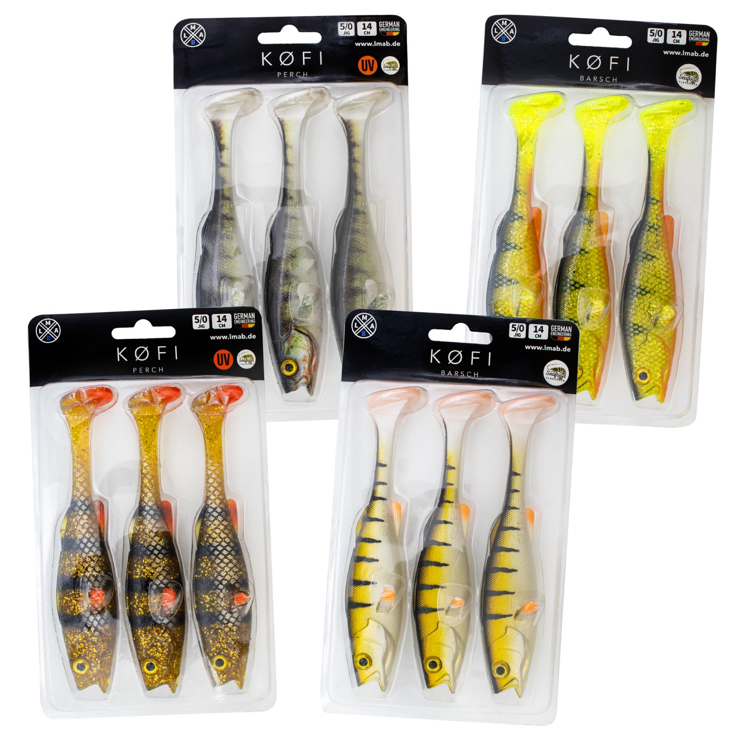 Lmab K Fi K Fi Perch Bundle Gummifisch Set Cm